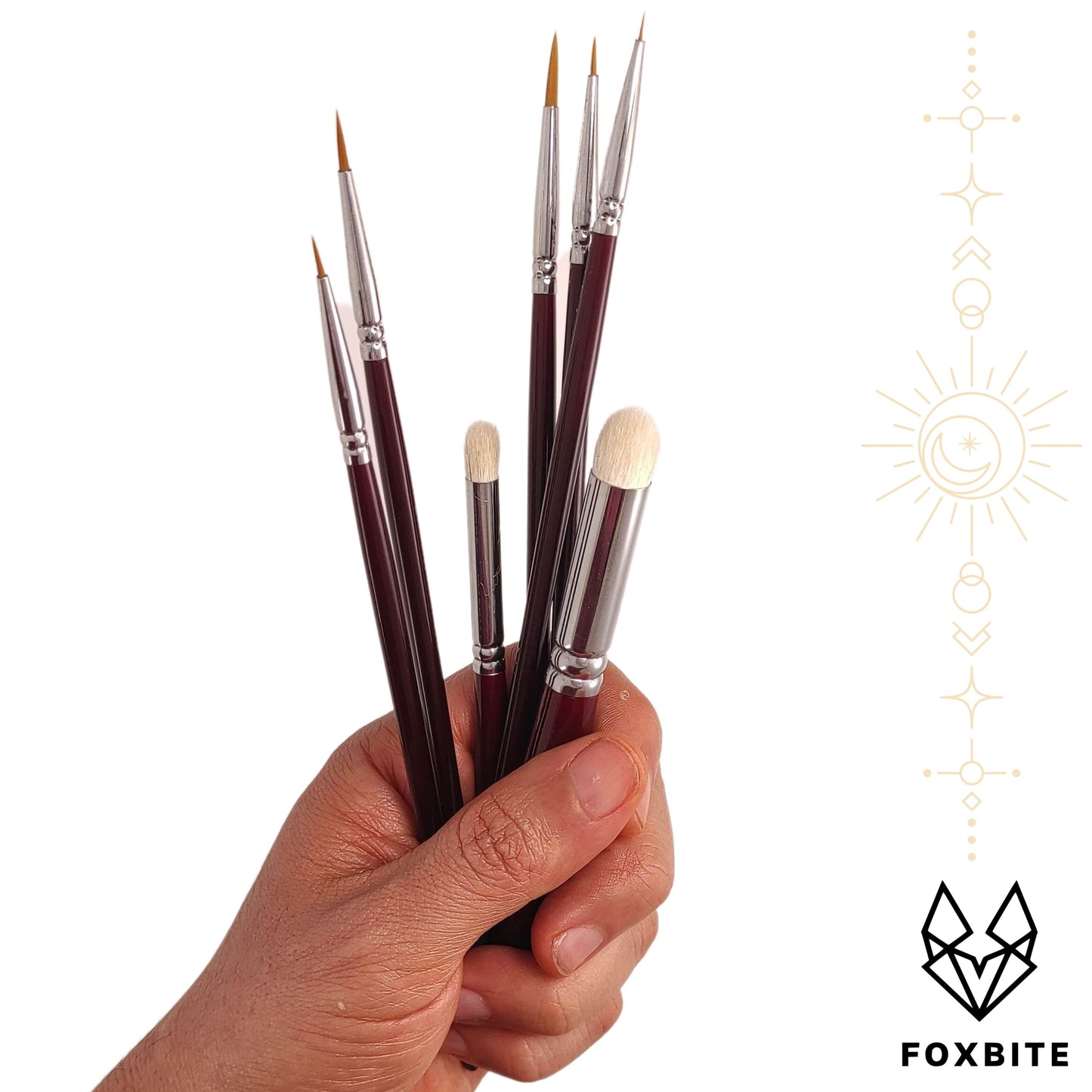Seven Deadly Sins Synthetic - Fine Detail Paint Brushes for Miniatures