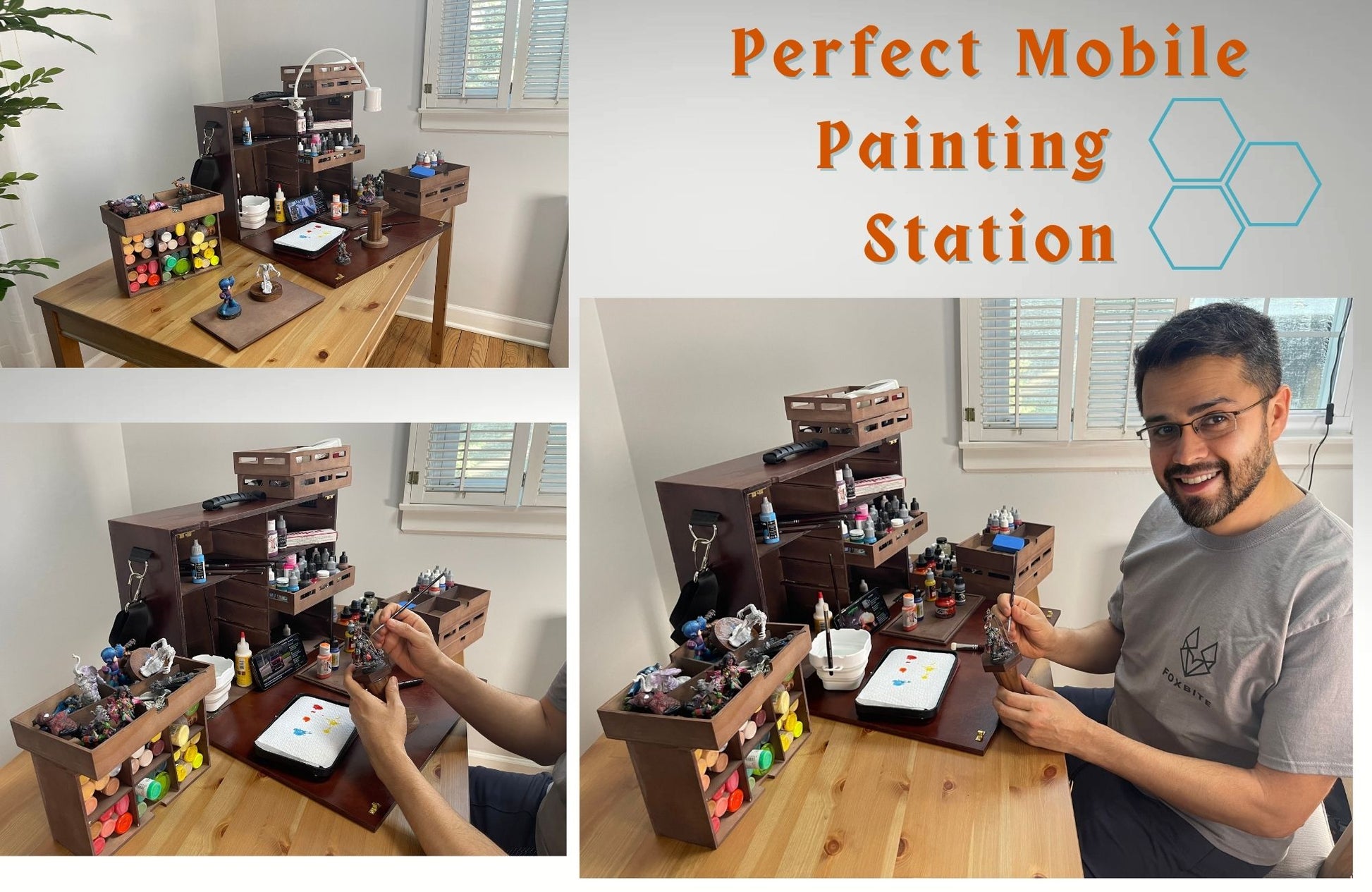 Miniature paintbrush travel case
