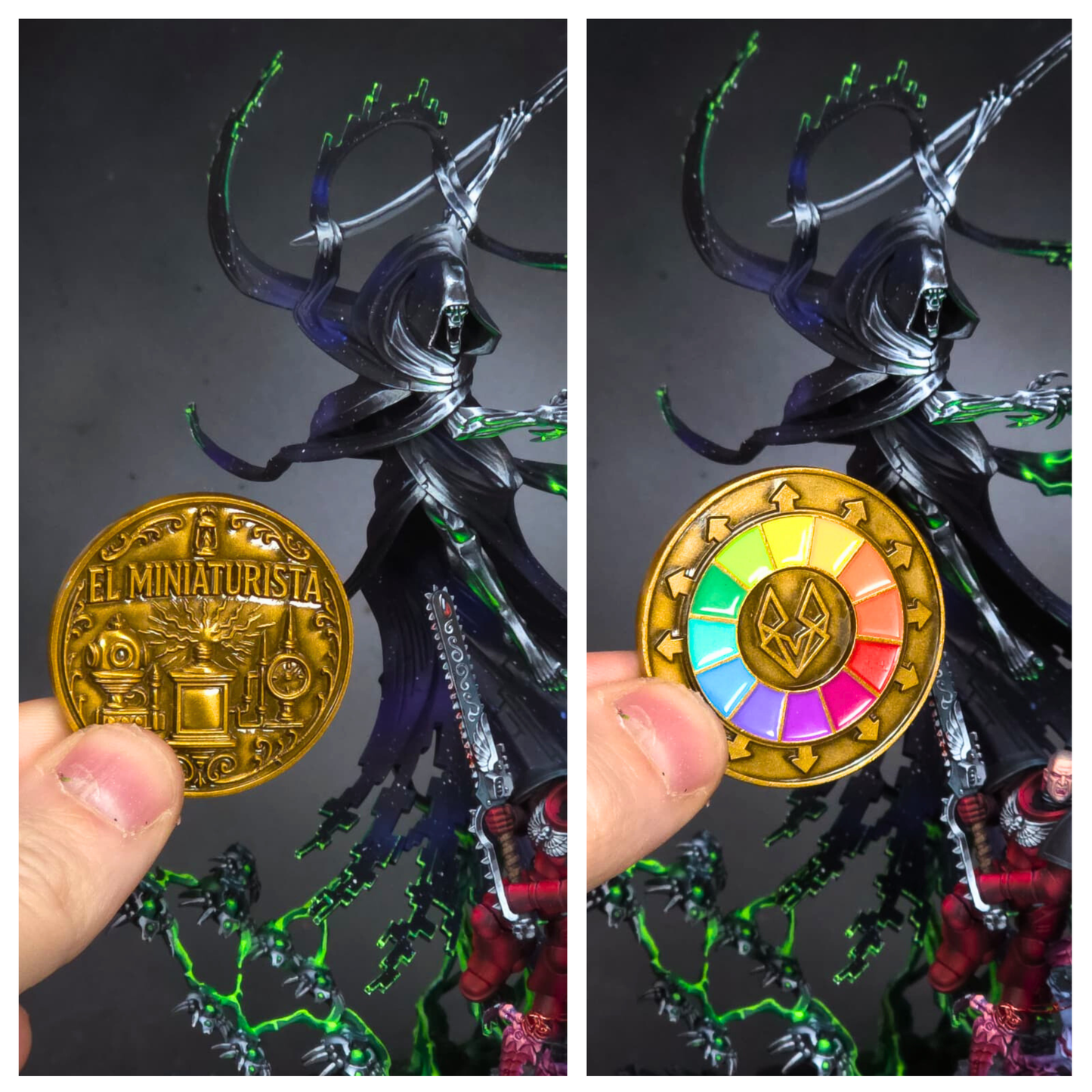 00 QUANTUM and 1 TESLA round brushes. Ideal for fine details, smooth transitions, layering, and general miniature painting tasks.