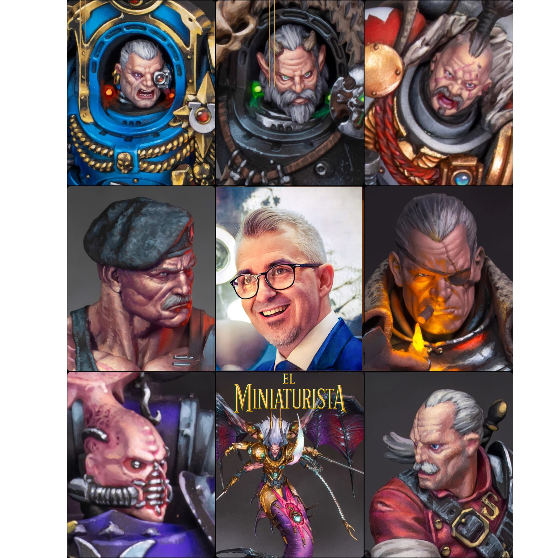 miniature painting brush set, kolinsky sable brushes, goat hair drybrush, foxbite brushes, juan sanz el miniaturista, model painting tools, tabletop miniature painting