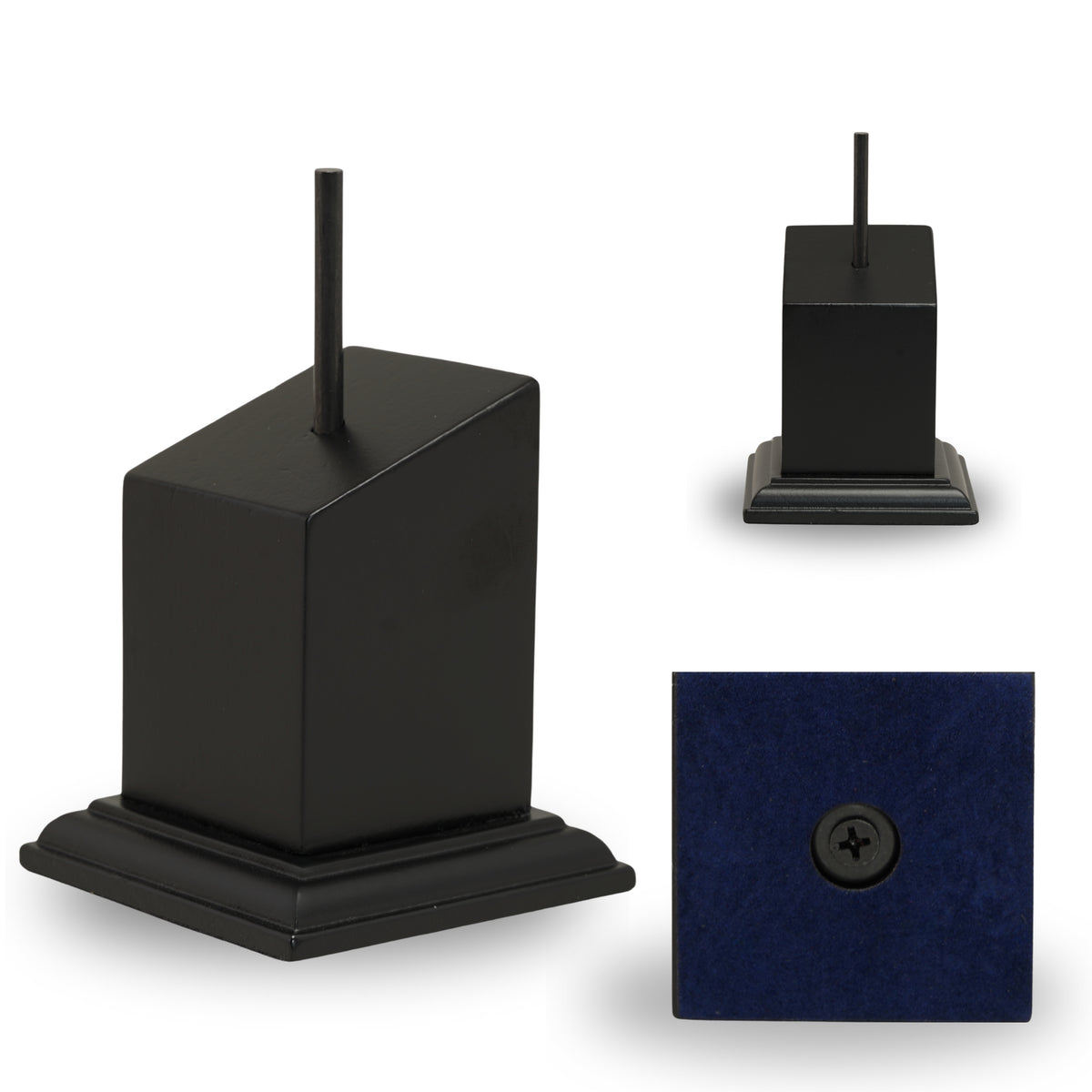FOXBITE Miniature Display Plinth Set 4 Wooden Display Bases for Miniature Painting, Busts and Scale Models (Essential Set)