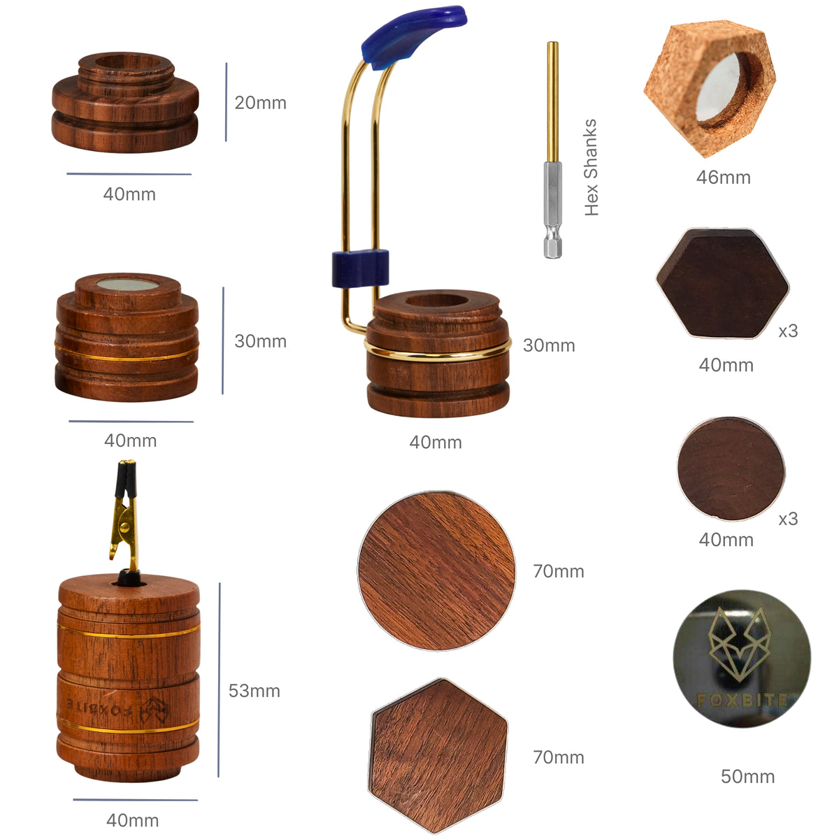 FOXBITE Pro Holder Artifact – Modular Miniature Painting Handle