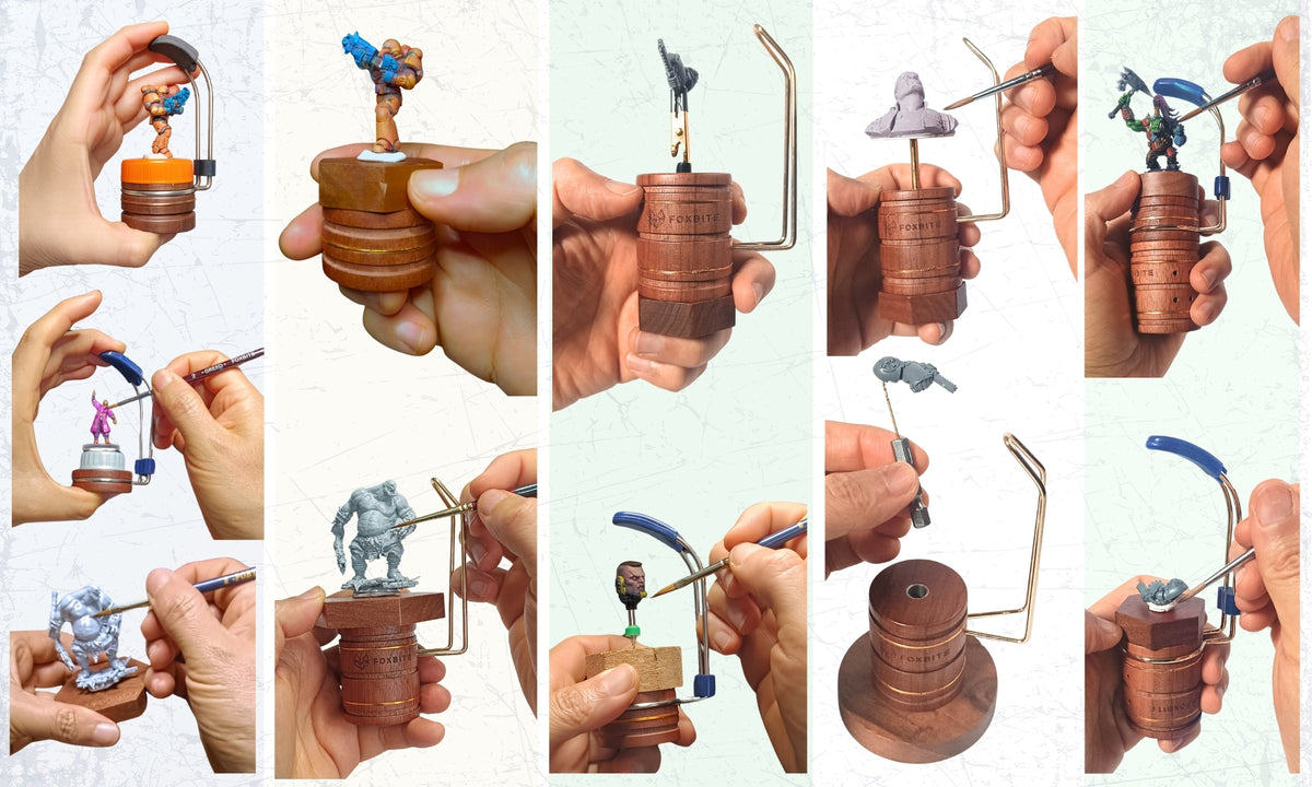 FOXBITE Pro Holder Artifact – Modular Miniature Painting Handle