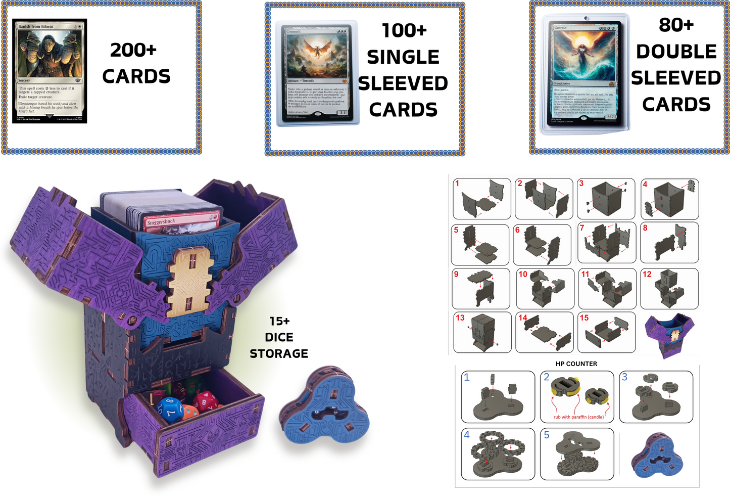 Card chamber storage box dungeons and dragons