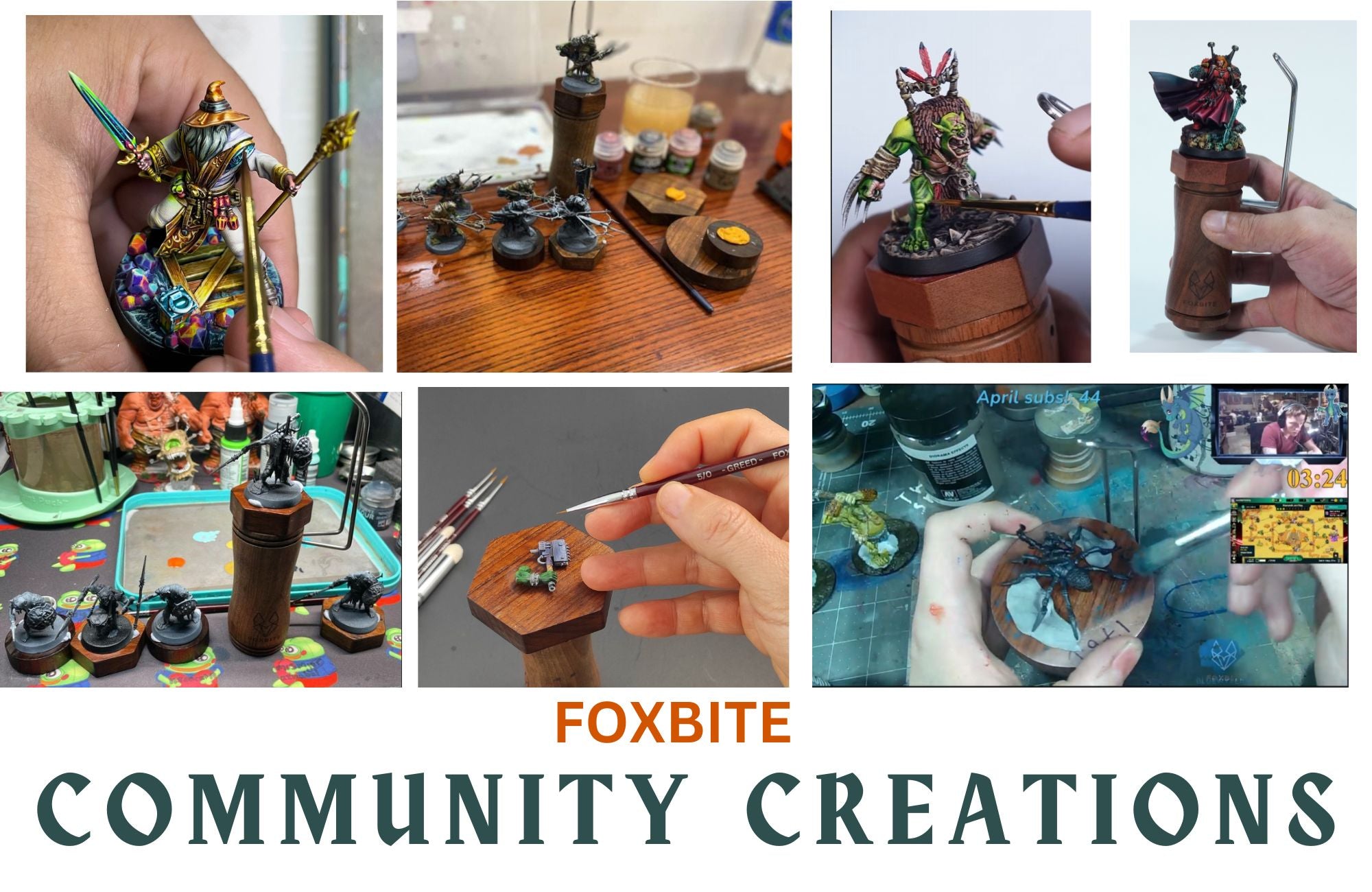 Fine Detail Paint Brushes: 7-Piece Set for Miniatures | FOXBITE