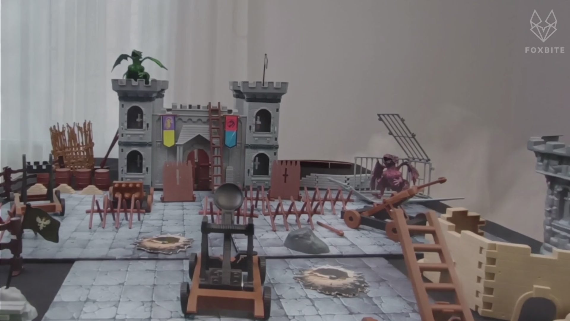 D&D Castle Set: 240+ Terrain Pieces & Battle Map | FOXBITE