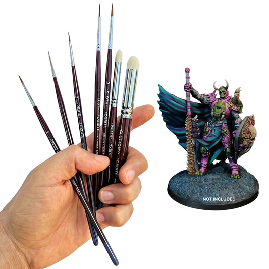 Kolinsky Sable brushes, miniature painting brushes, Warhammer painting kit,